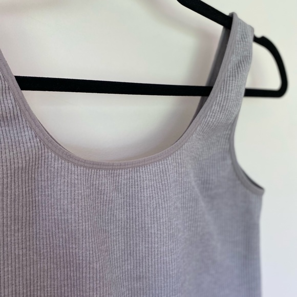 Ardene Grey Ribbed Crop Top - Picture 3 of 5